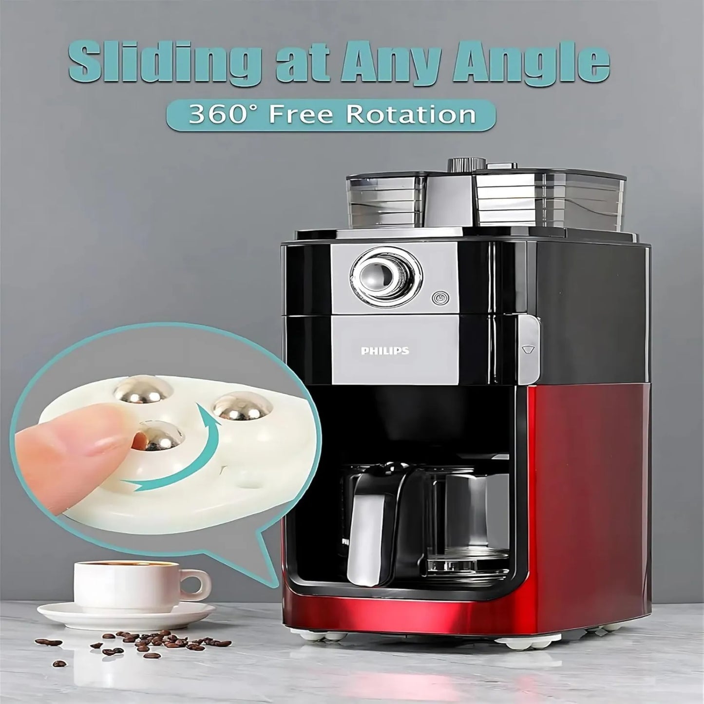 Heavy Duty 360° Rotating Furniture Mover Wheels