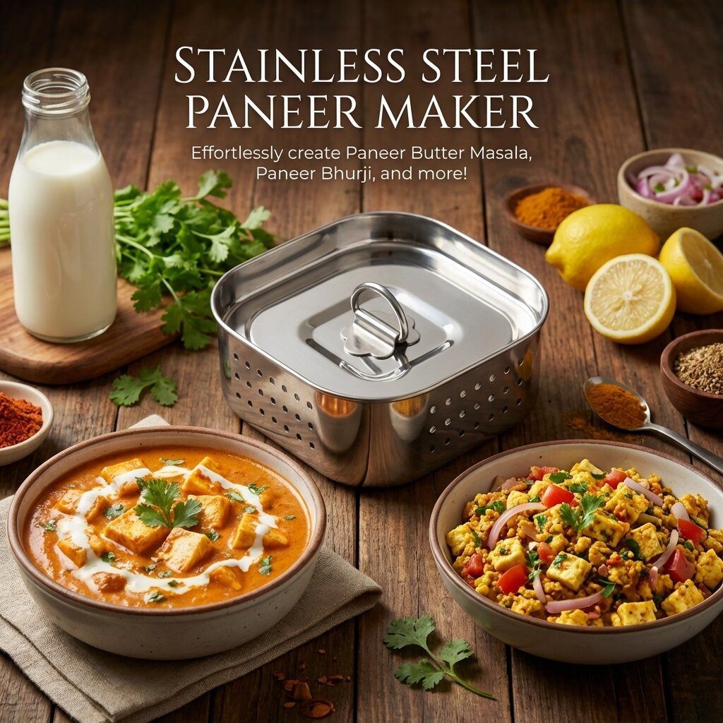 Stainless Steel Paneer Maker | 400+ Grams Home-Made Paneer