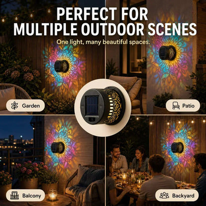 Solar Mandala Light – Stunning Pattern Projection / IP65 Waterproof / Auto On/Off