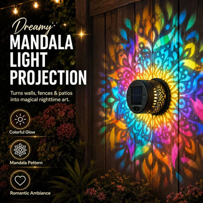 Solar Mandala Light – Stunning Pattern Projection / IP65 Waterproof / Auto On/Off