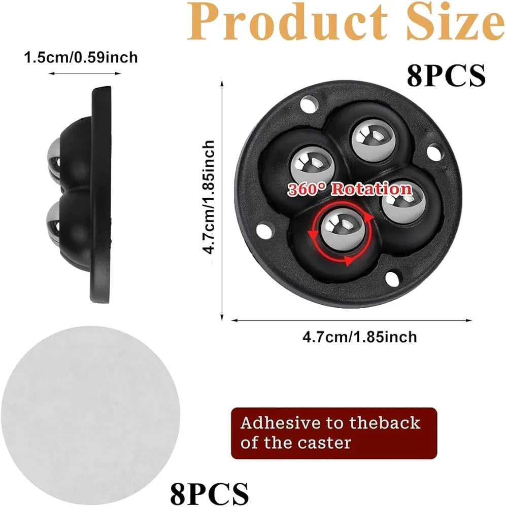 MORE DURABLE Heavy Duty 360° Rotating Furniture Mover Wheels ( Special Edition )