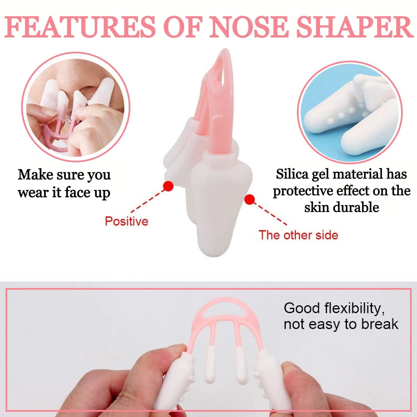 Silicone Nose Shaper Clip