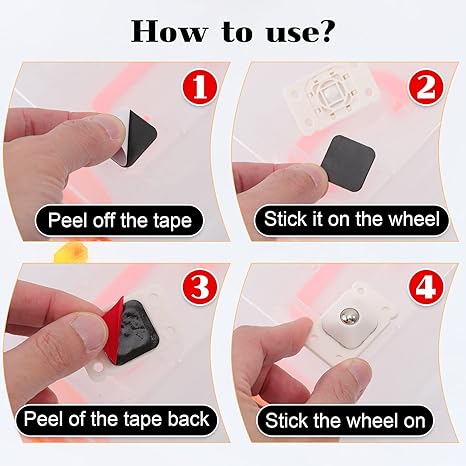 Blinkaroo's Heavy Duty 360°  Rotating Moving Wheels ( Furniture Mover Wheels )