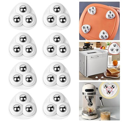 Blinkaroo's Heavy Duty Rotating 3 Steel Balls Moving Wheels ( Furniture Mover Wheels )
