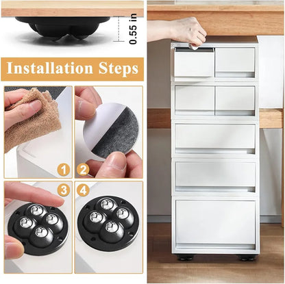MORE DURABLE Heavy Duty 360° Rotating Furniture Mover Wheels ( Special Edition )