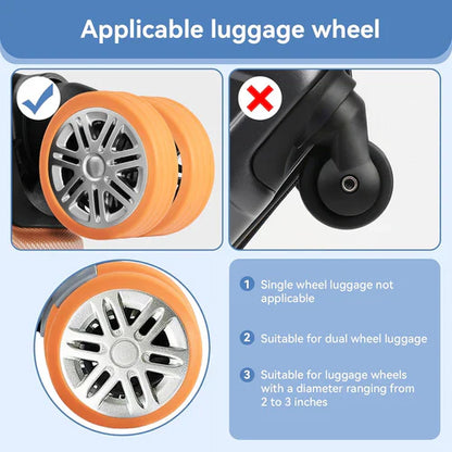 Blinkaroo's Silicone Suitcase Wheel Cover Protectors