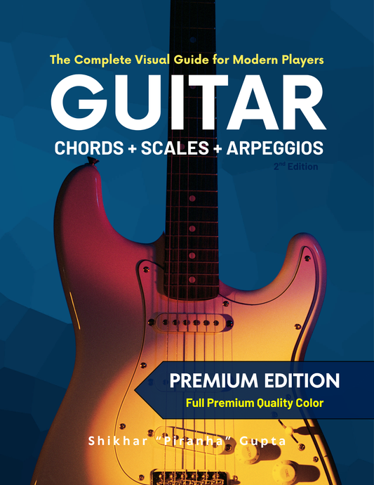Only Guitars: Chords, Scales & Arpeggios Combined Edition by Piranhamusiclab