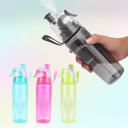 2 In 1 Drink & Mist Water Bottle – Spray Mist Sports Water Bottle for Gym, Running & Outdoor