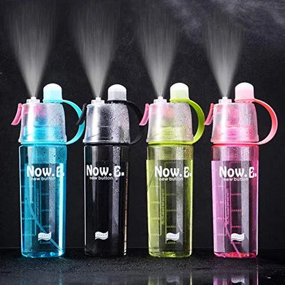 2 In 1 Drink & Mist Water Bottle – Spray Mist Sports Water Bottle for Gym, Running & Outdoor