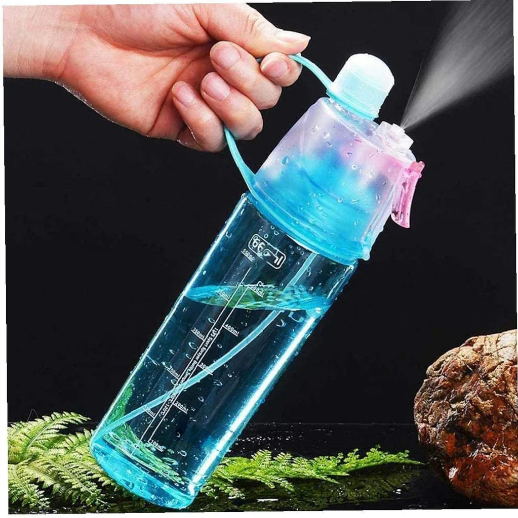 2 In 1 Drink & Mist Water Bottle – Spray Mist Sports Water Bottle for Gym, Running & Outdoor
