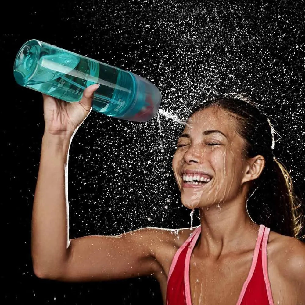 2 In 1 Drink & Mist Water Bottle – Spray Mist Sports Water Bottle for Gym, Running & Outdoor