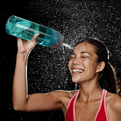 2 In 1 Drink & Mist Water Bottle – Spray Mist Sports Water Bottle for Gym, Running & Outdoor