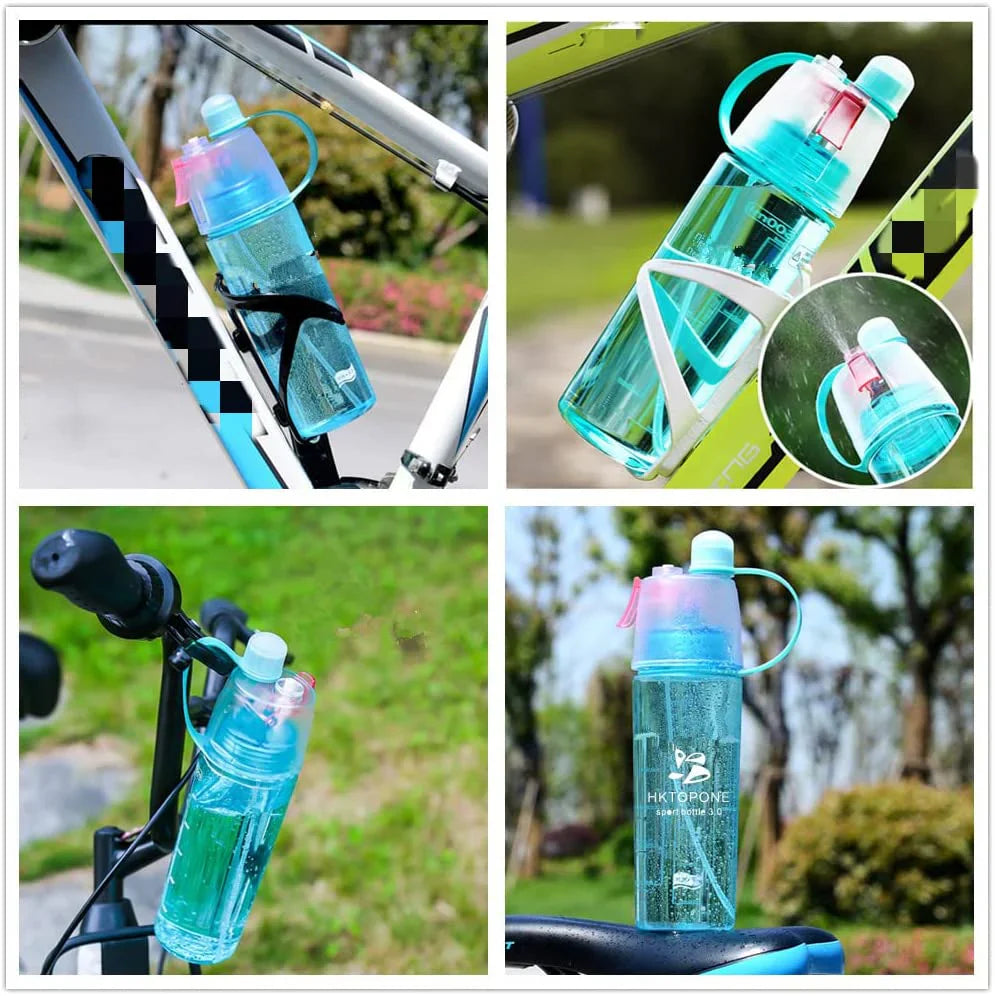 2 In 1 Drink & Mist Water Bottle – Spray Mist Sports Water Bottle for Gym, Running & Outdoor