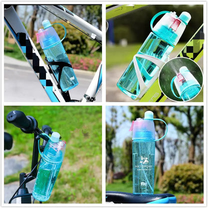 2 In 1 Drink & Mist Water Bottle – Spray Mist Sports Water Bottle for Gym, Running & Outdoor