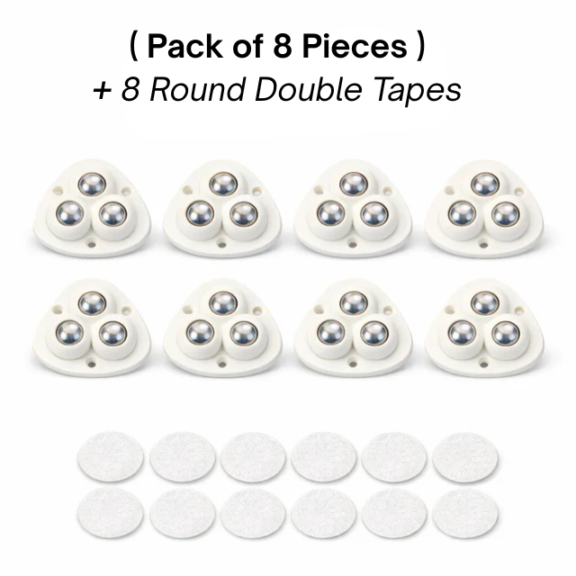 SmoothRoll 360° Furniture Moving Wheels