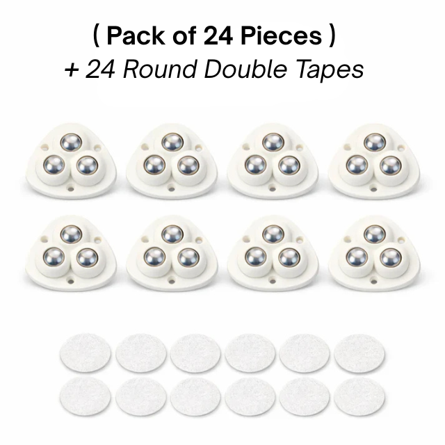 Heavy Duty 360° Rotating Furniture Mover Wheels