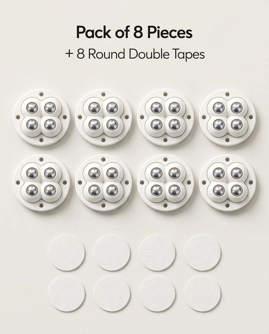 SmoothRoll 360° Furniture Moving Wheels
