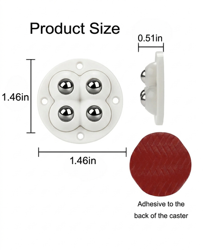 SmoothRoll 360° Furniture Moving Wheels