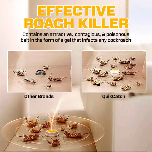 RoachShield Natural Gel – Safe & Powerful Cockroach Killer for Kitchens, Bathrooms & Cabinets ( 24 Pcs )