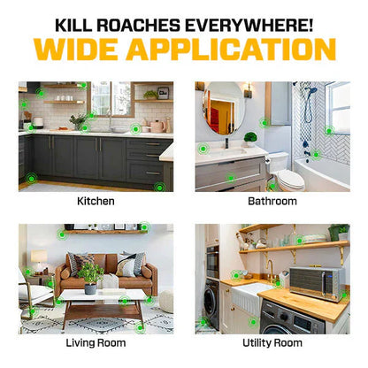 RoachShield Natural Gel – Safe & Powerful Cockroach Killer for Kitchens, Bathrooms & Cabinets ( 24 Pcs )