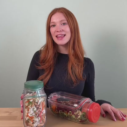 Portable Salad 2 in 1 Jar And Bowl With Cup 1200ml
