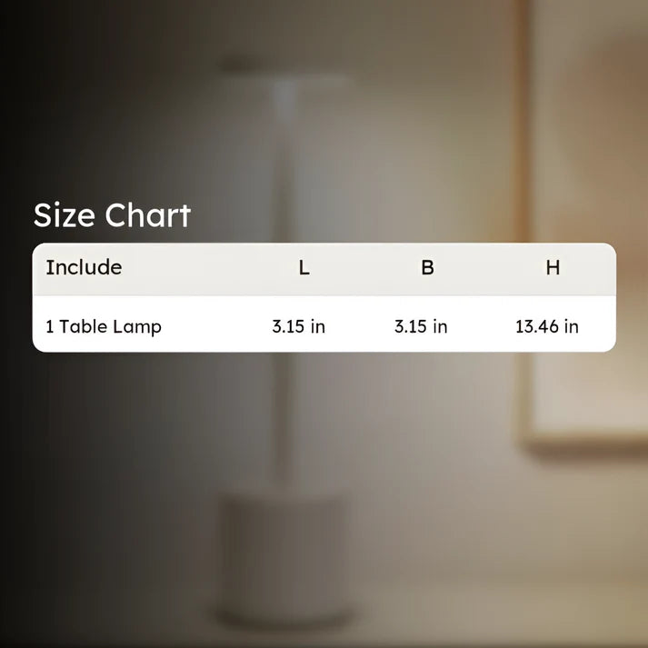 Blinkaroo's Touch LED Table Lamp – Minimal Rechargeable, Dimmable & Cordless LED Light